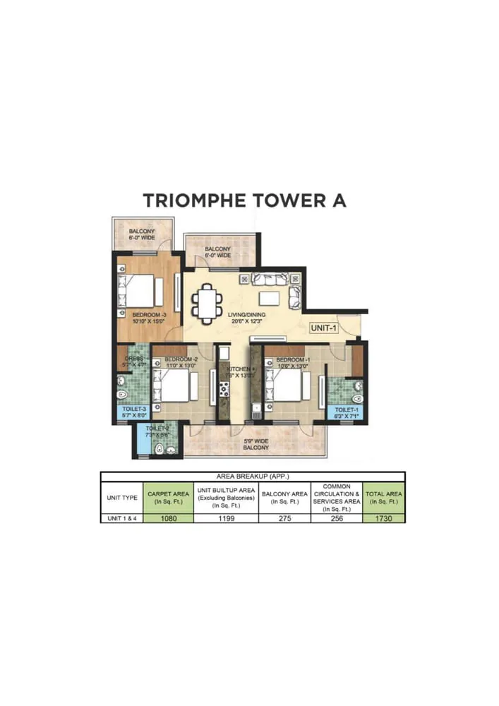 La Prisma floor plan 4