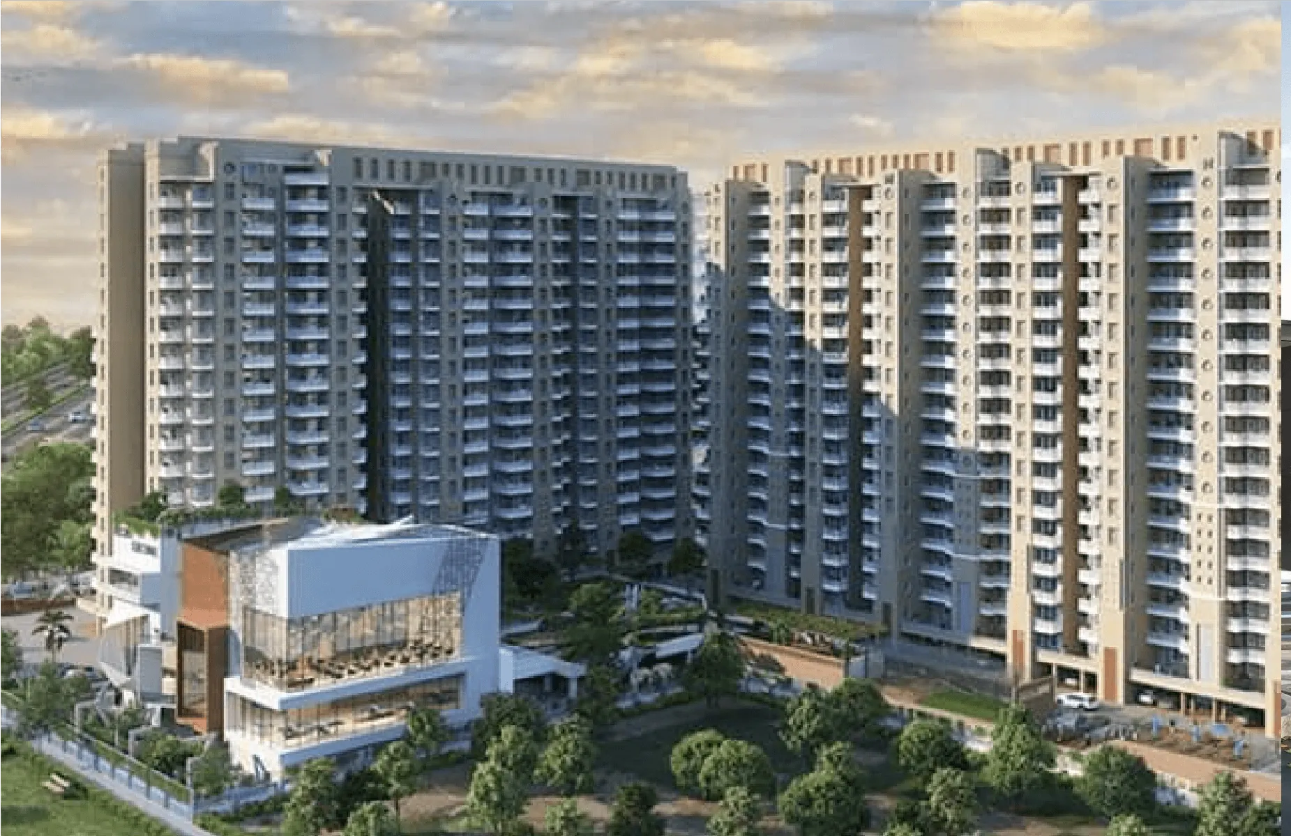 Escon Primera, Village Chatt, Zirakpur - project view 2