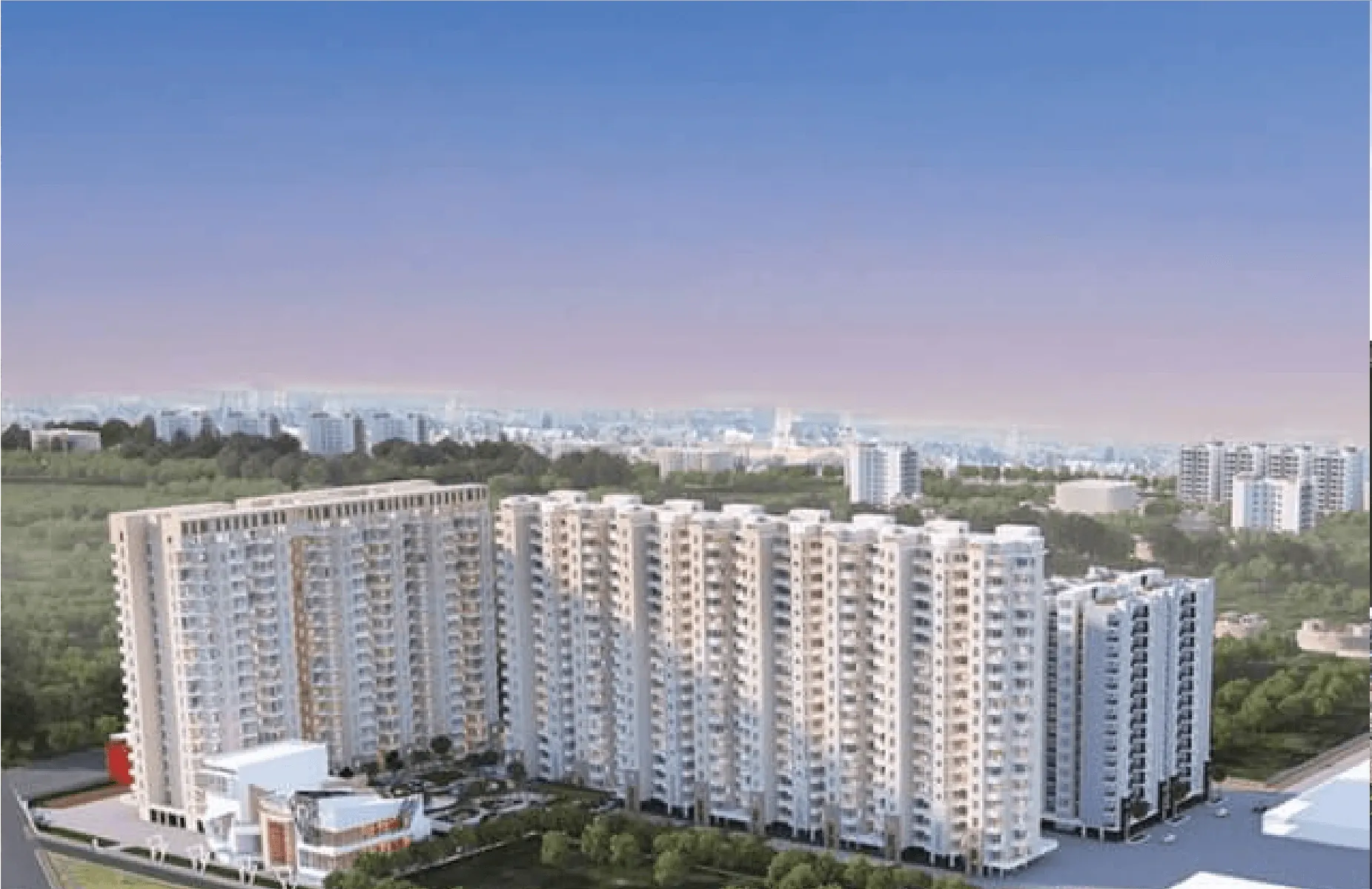 Escon Primera, Village Chatt, Zirakpur - project view 4