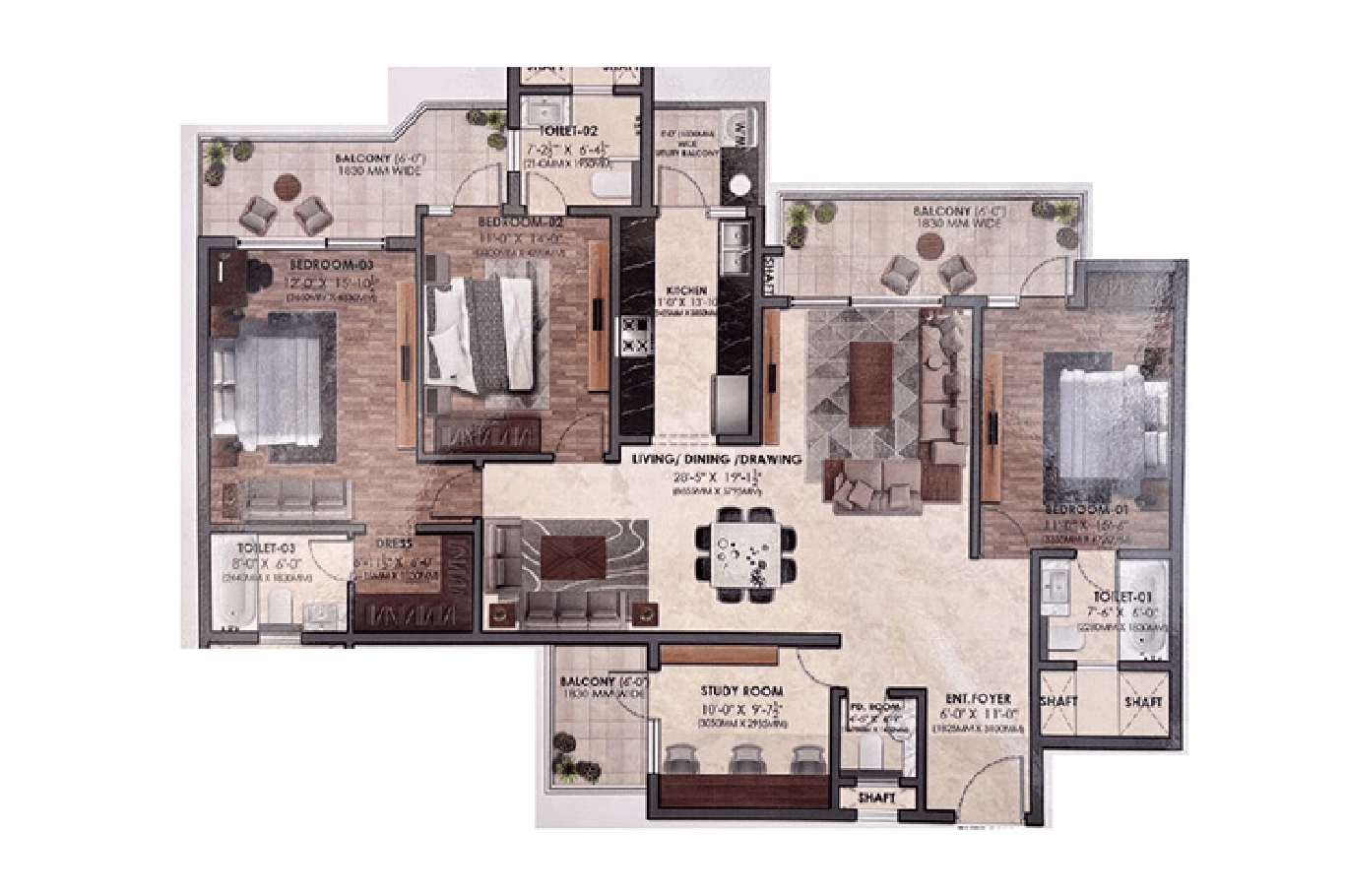 The Medallion Nova floor plan 2