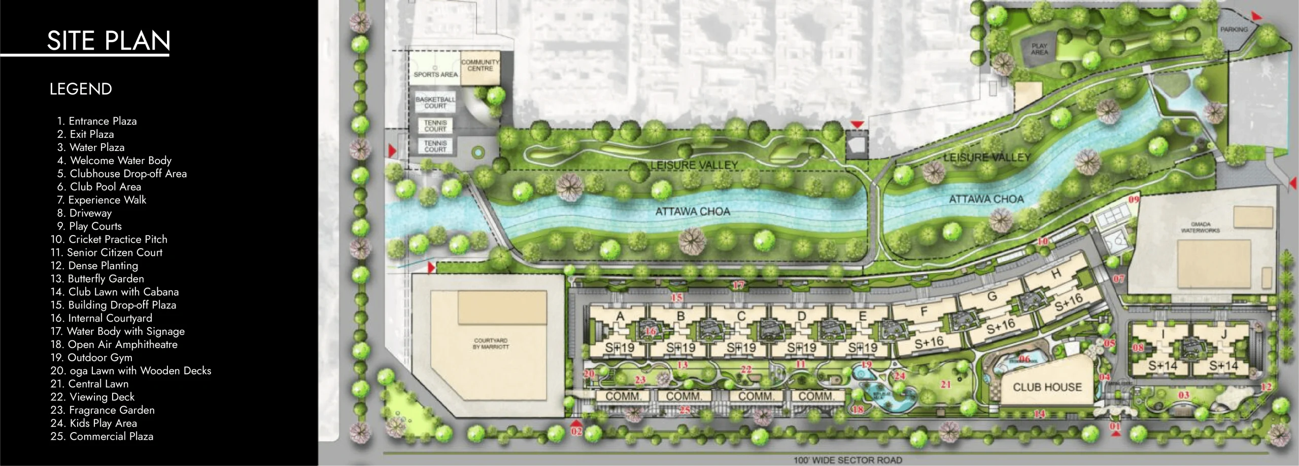 The Medallion Nova site plan